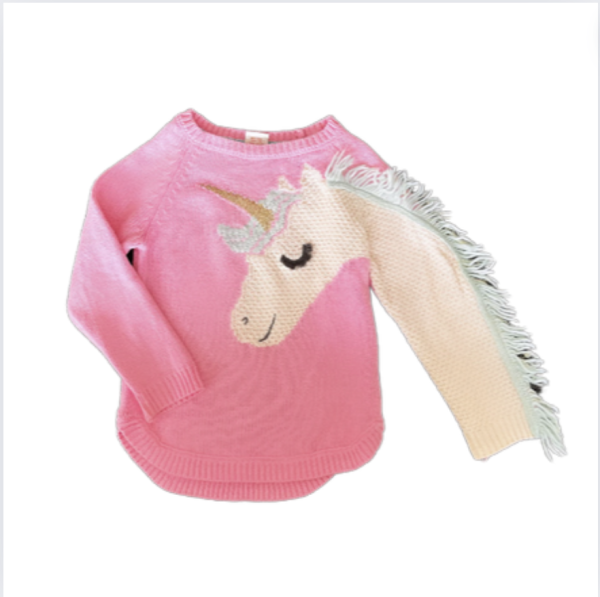 Cynthia Rowley Pembe Atlı Merserize Kazak 3 4 yaş