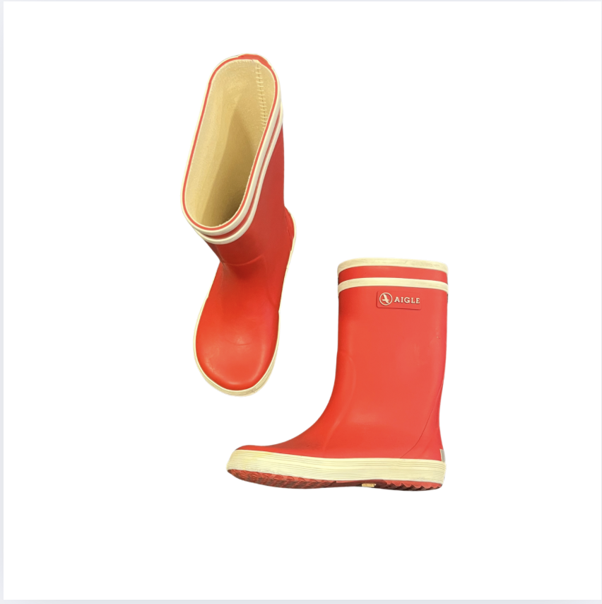 Aigle kırmızı yağmur çizmeleri 25 numara