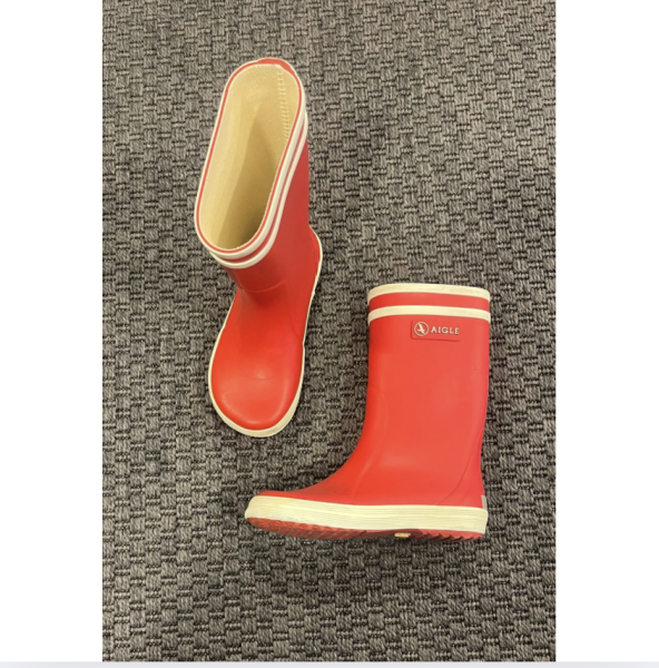 Aigle kırmızı yağmur çizmeleri 25 numara