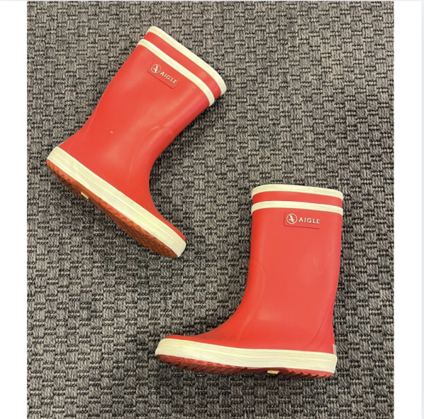 Aigle kırmızı yağmur çizmeleri 25 numara