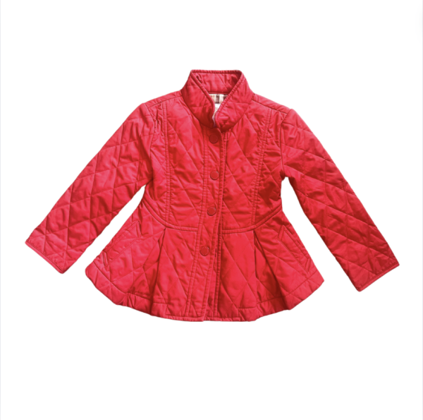 Burberry kırmızı mont 3 4 yaş yılbaşı