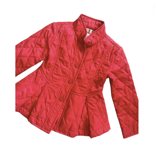 Burberry kırmızı mont 3 4 yaş yılbaşı