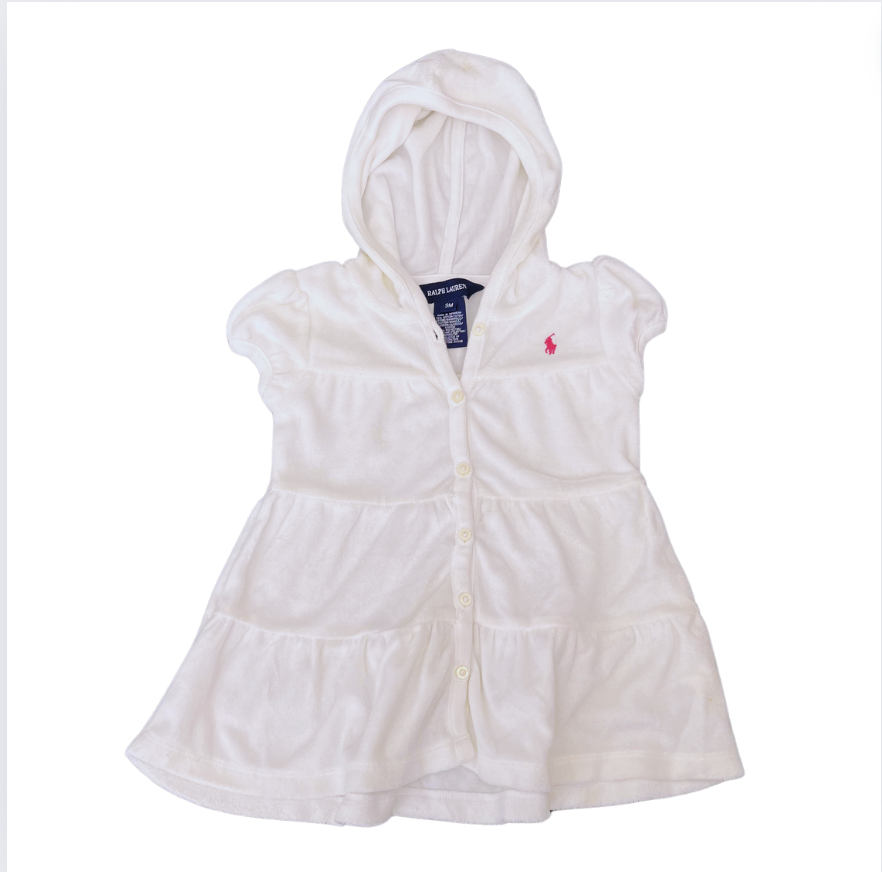 Ralph Lauren Beyaz Havlu Elbise 9 ay