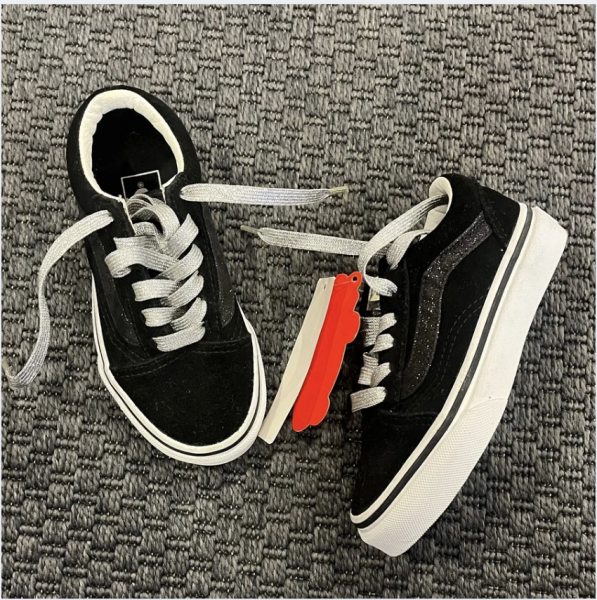 Vans siyah Simli Etiketli Ayakkabılar 27 numara