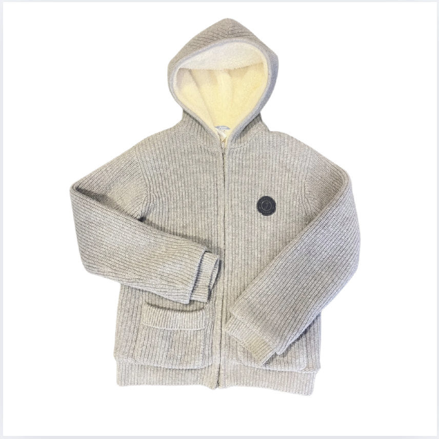 Jacadi Gri Kürklü Hırka 8 10 yaş kayak