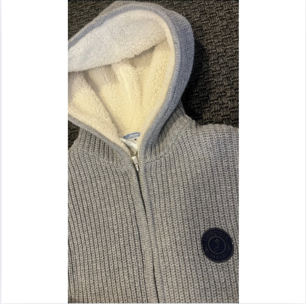 Jacadi Gri Kürklü Hırka 8 10 yaş kayak