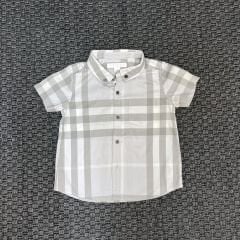 Burberry Gri Beyaz Gömlek 18 ay 86cm