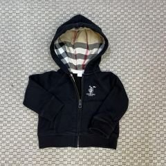 Burberry Kapşonlu Siyah Sweatshirt 6 ay