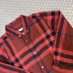 Burberry Bordo Gömlek 5 yaş kırmızı yılbaşı