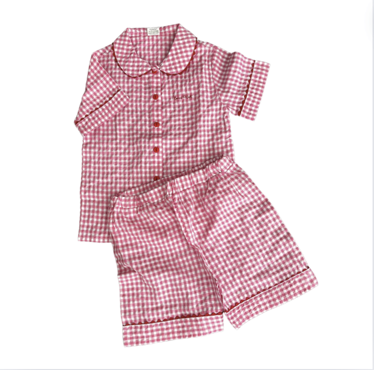 Bleu Lapin Kırmızı beyaz Yazlık Pijama 4 5 yaş