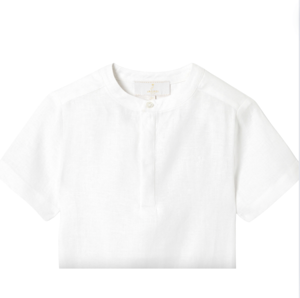 Jacadi Beyaz Keten Gömlek 8 yaş