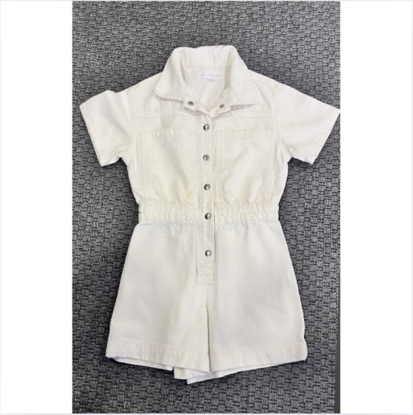 Zara Beyaz Denim tulum 8 yaş