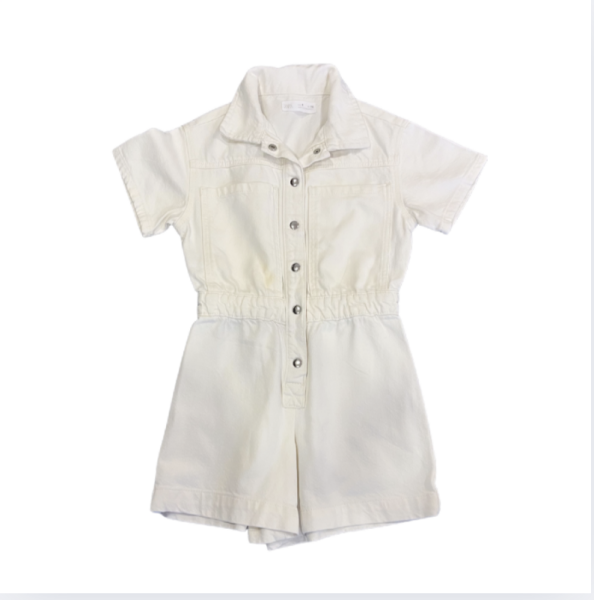 Zara Beyaz Denim tulum 8 yaş