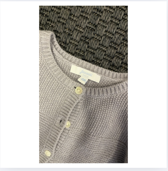 Jacadi Gri hırka 12 ay