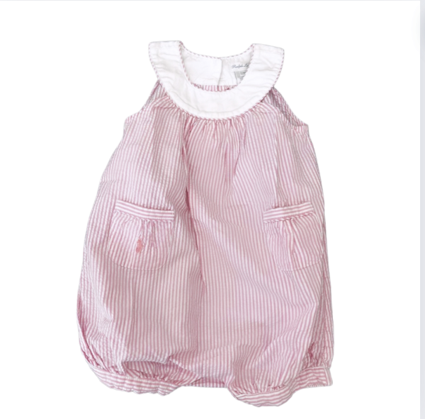 Ralph Lauren Pembe Beyaz tulum 9 ay