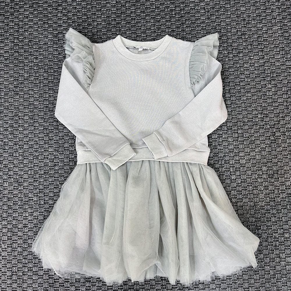 Pinolini Gri Tüllü Elbise 3 yaş yılbaşı