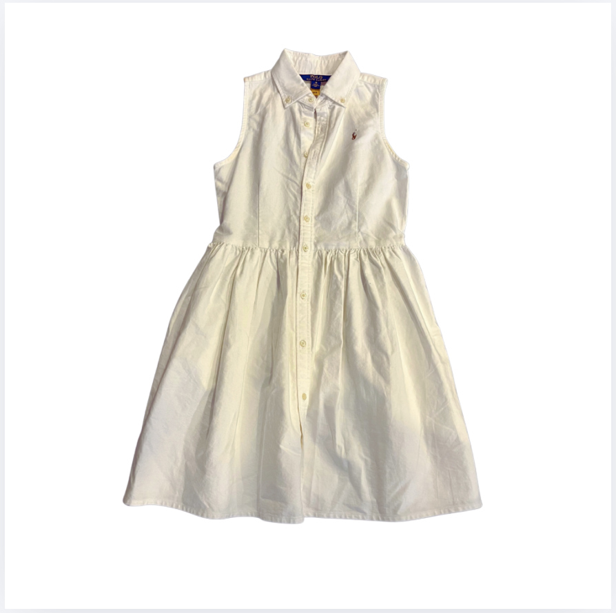 Ralph Lauren Beyaz Elbise 10 yaş