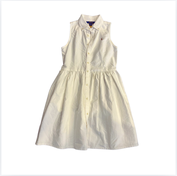 Ralph Lauren Beyaz Elbise 10 yaş
