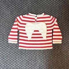 Pinolini Kırmızı Beyaz Çizgili Takım 9-12 ay yılbaşı