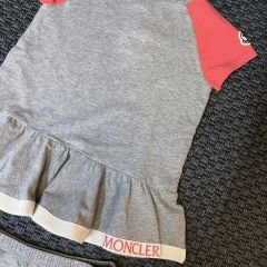 Moncler Pembe Gri Elbise 2 yaş