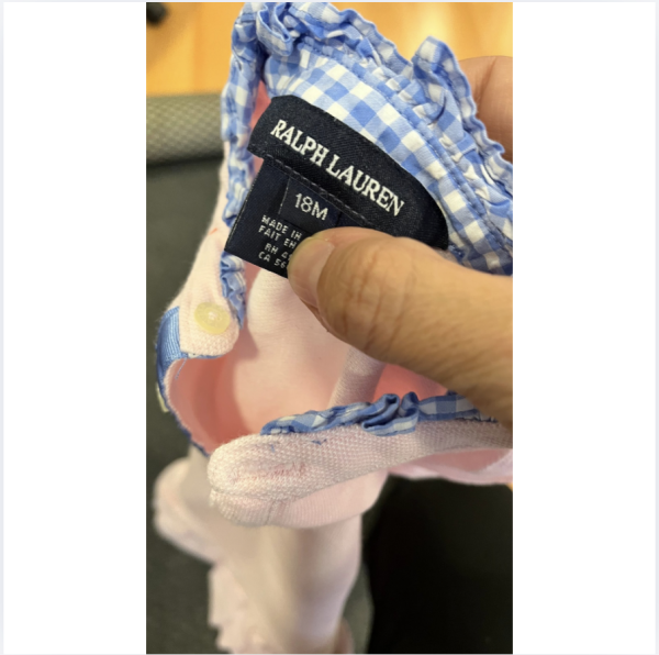 Ralph Lauren Pembe elbise 18 ay