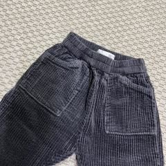 Zara Gri Fitilli Kadife Pantolon 18-24 ay 92cm
