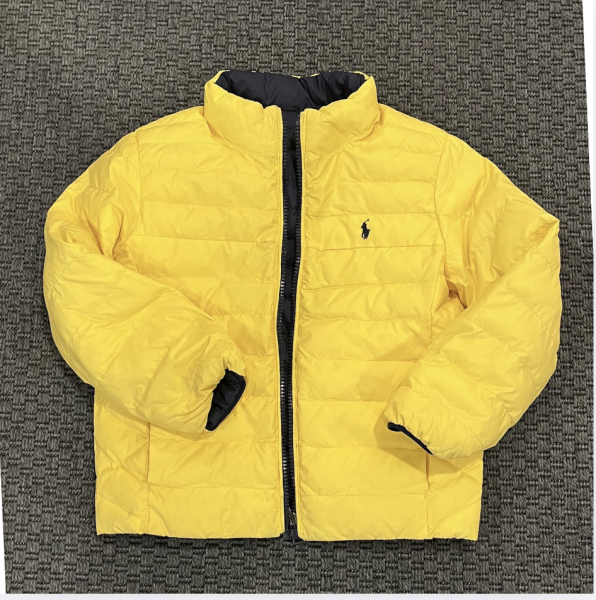 Ralph Lauren Sarı Lacivert çift taraflı mont 6 yaş