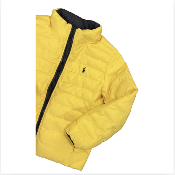 Ralph Lauren Sarı Lacivert çift taraflı mont 6 yaş