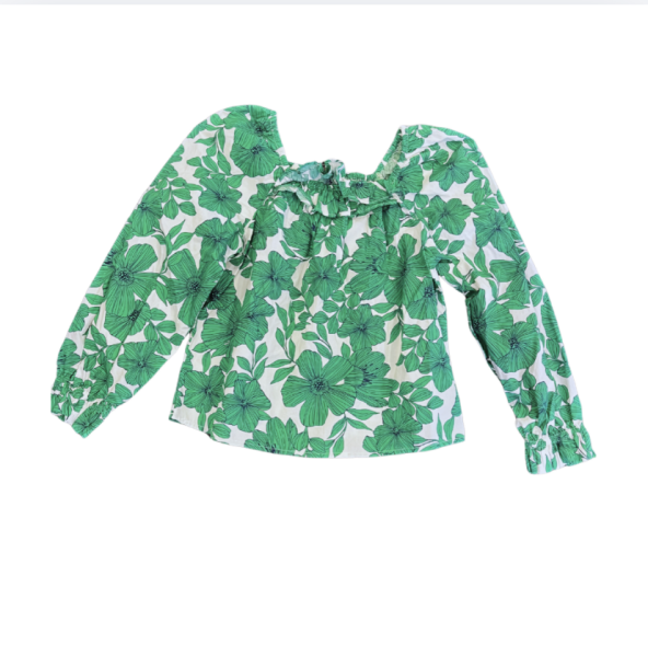 Crewcuts Yeşil beyaz bluz 8 9 yaş