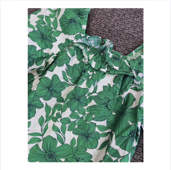 Crewcuts Yeşil beyaz bluz 8 9 yaş