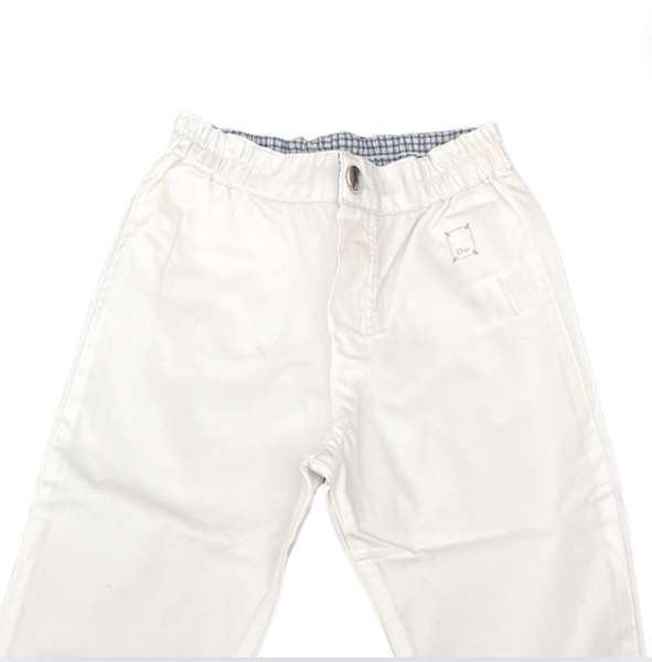 Baby Dior Pacası Ekoseli Beyaz Pantolon 36 ay