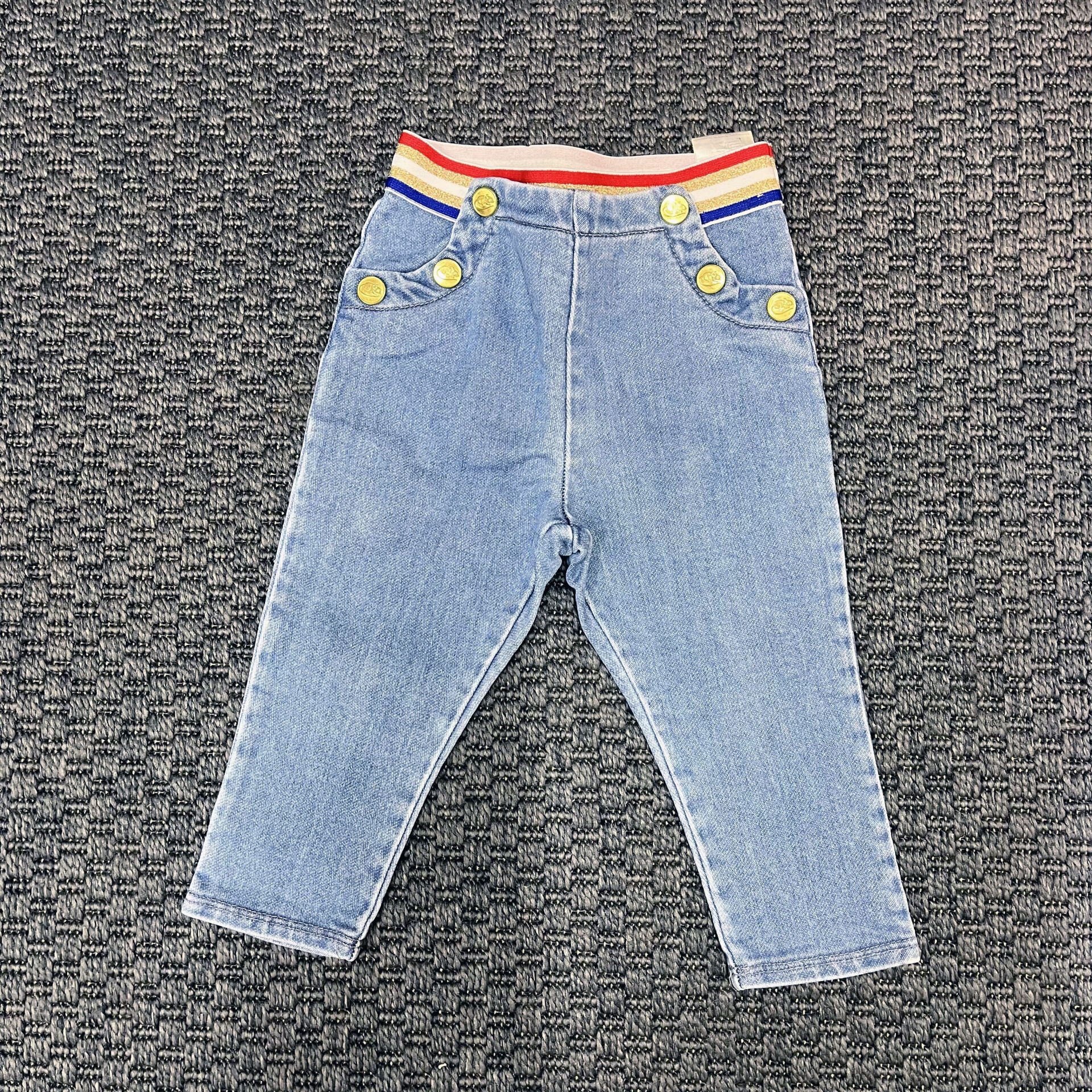 Little Marc Jacobs Düğmeli Denim Pantolon 12 ay