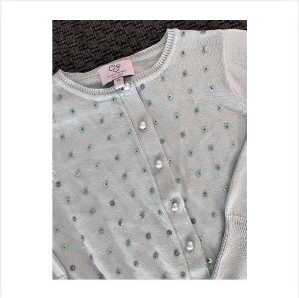 Caroline Zapf payetli hırka 5 yaş