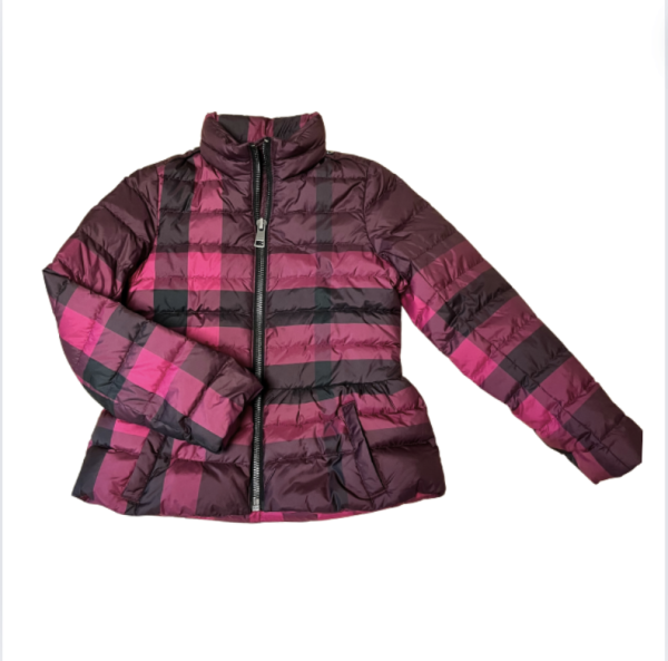 Burberry Bordo Puffer Mont 8 yaş kırmızı yılbaşı