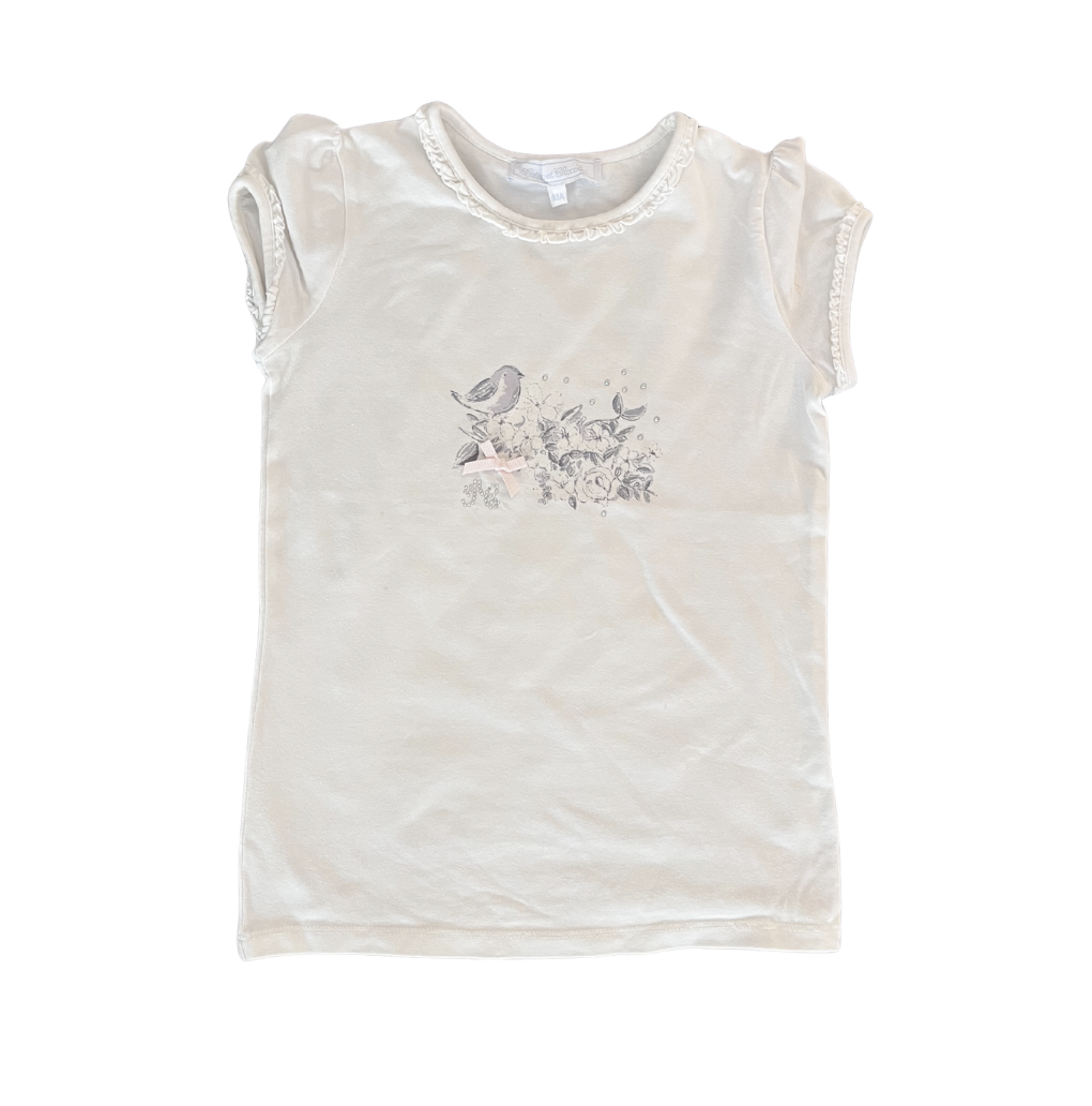 Tartine et Chocolat Beyaz tshirt 10 yaş