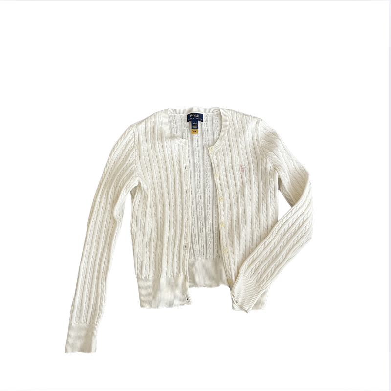 Ralph Lauren Beyaz hırka 8 10 yaş