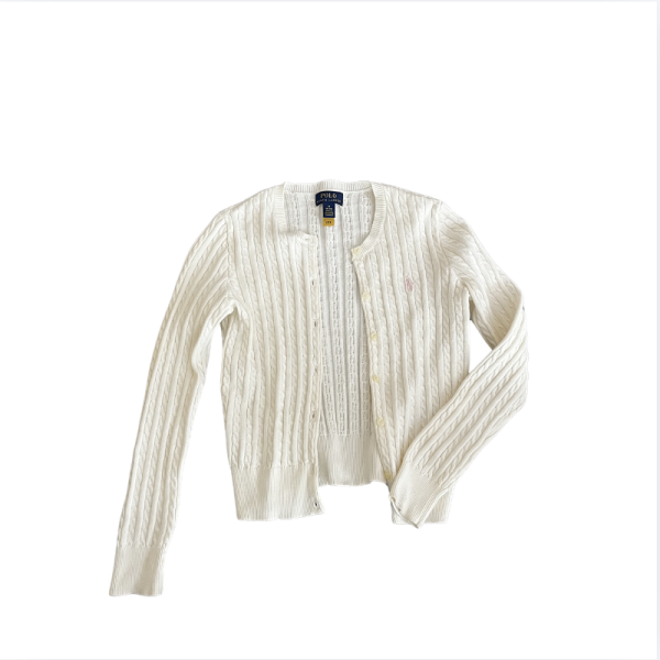 Ralph Lauren Beyaz hırka 8 10 yaş