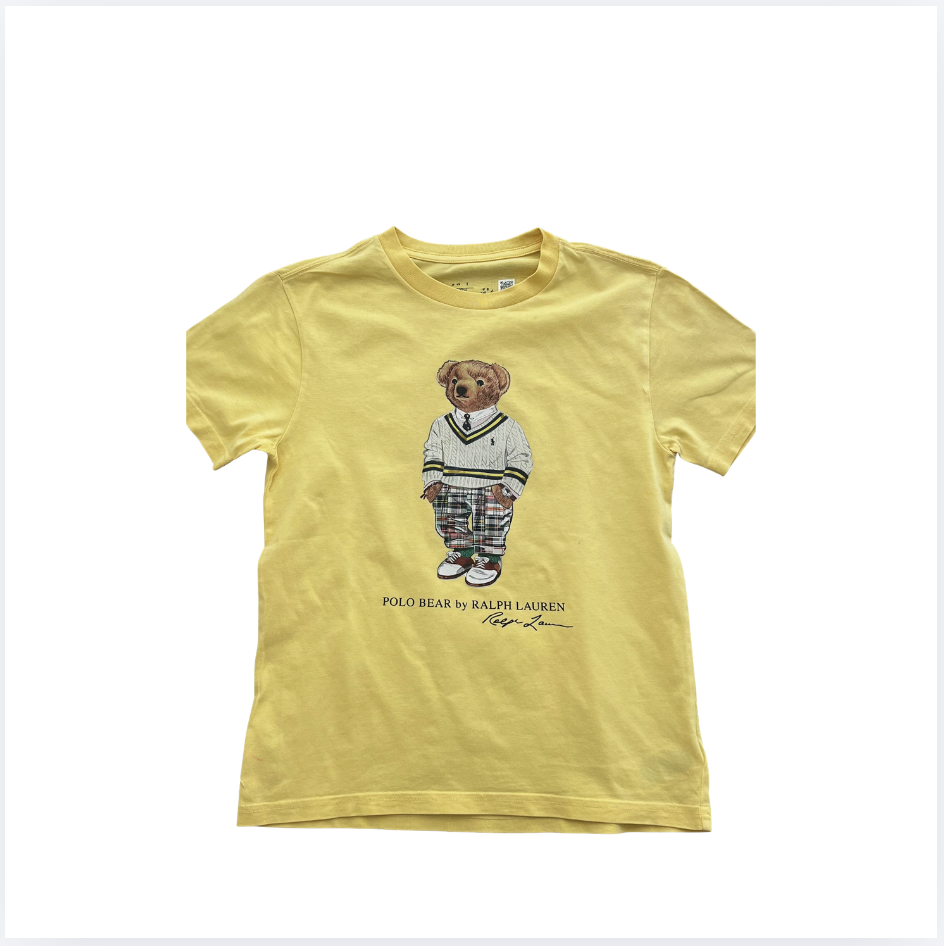 A Ralph Lauren Ayılı Sarı t shirt 8 yaş