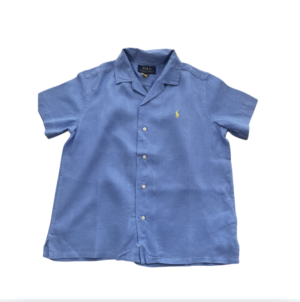 Ralph Lauren Mavi Keten Gömlek 8 yaş