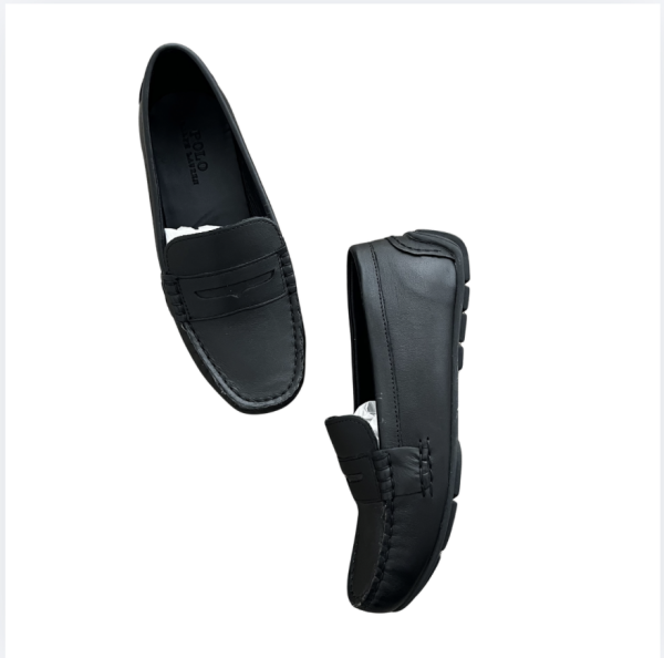 Ralph Lauren siyah Deri loaferlar 32 numara