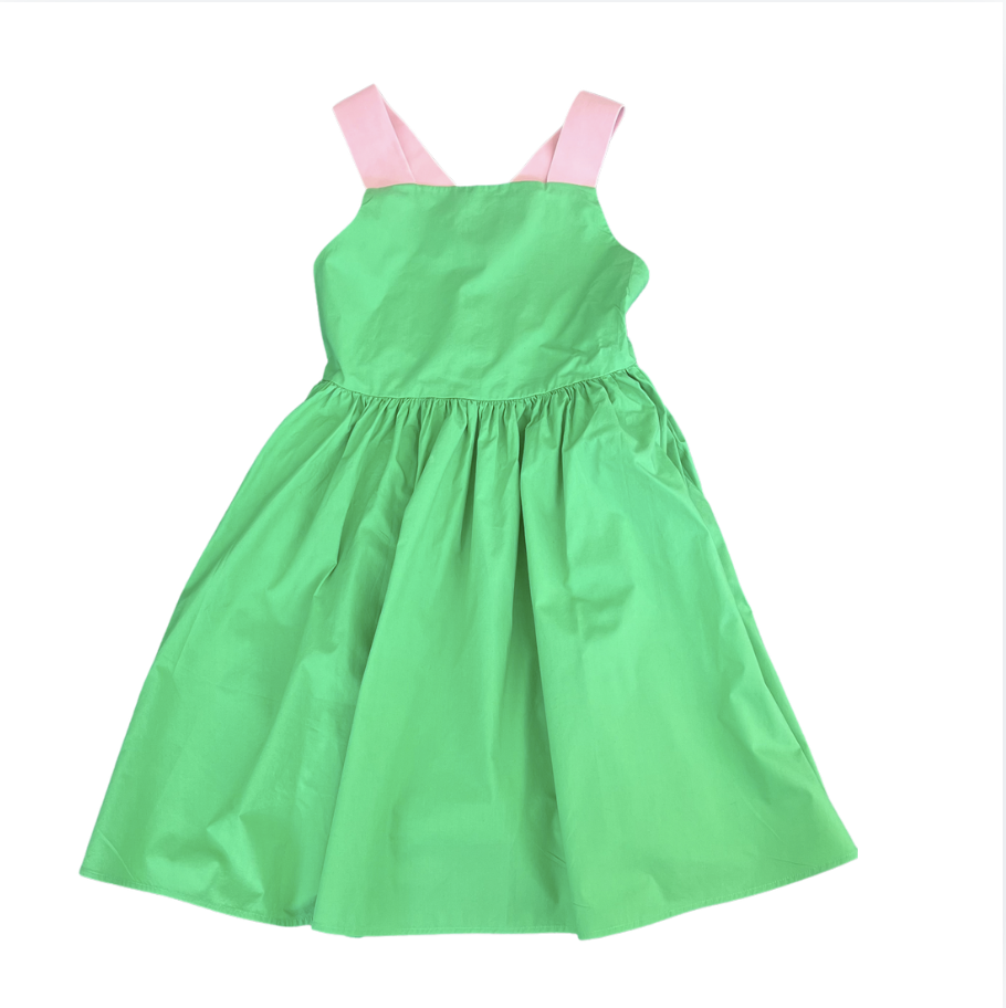 Cos Yeşil Pembe Yazlık Elbise 6 8. yaş