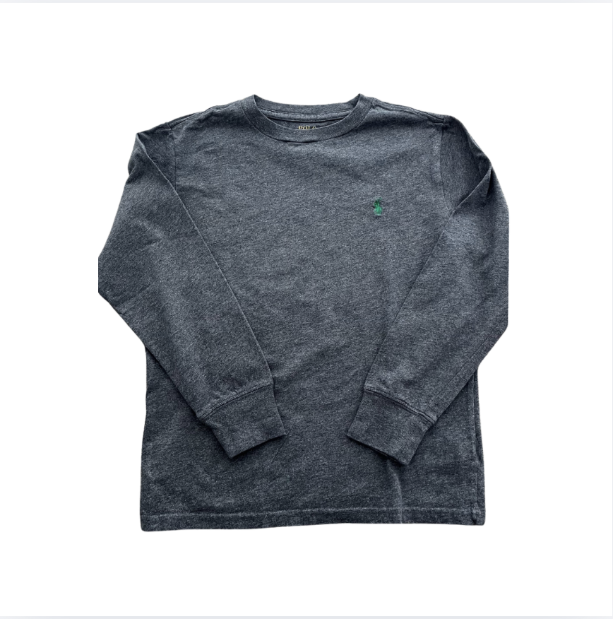 Ralph Lauren Uzun Kollu gri Tshirt 8 yaş