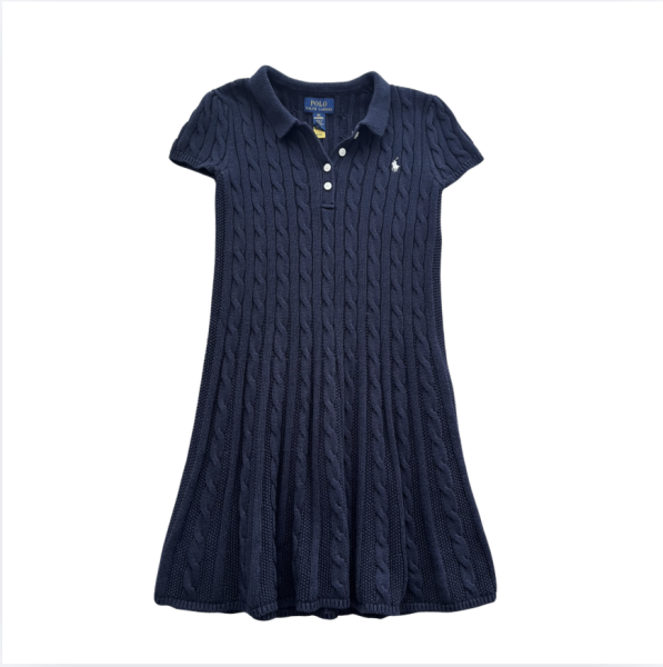 Ralph Lauren Lacivert Örgü Elbise 6 yaş