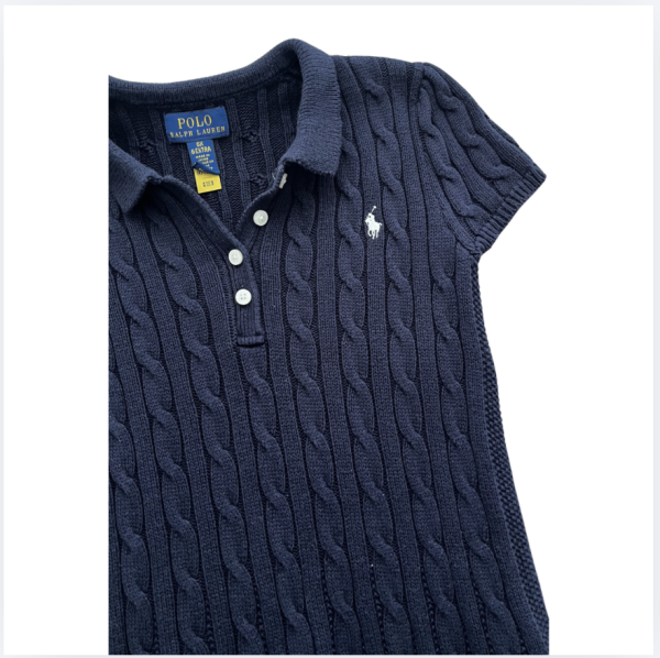 Ralph Lauren Lacivert Örgü Elbise 6 yaş