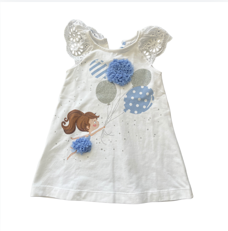 Mayoral Beyaz Elbise 18 ay