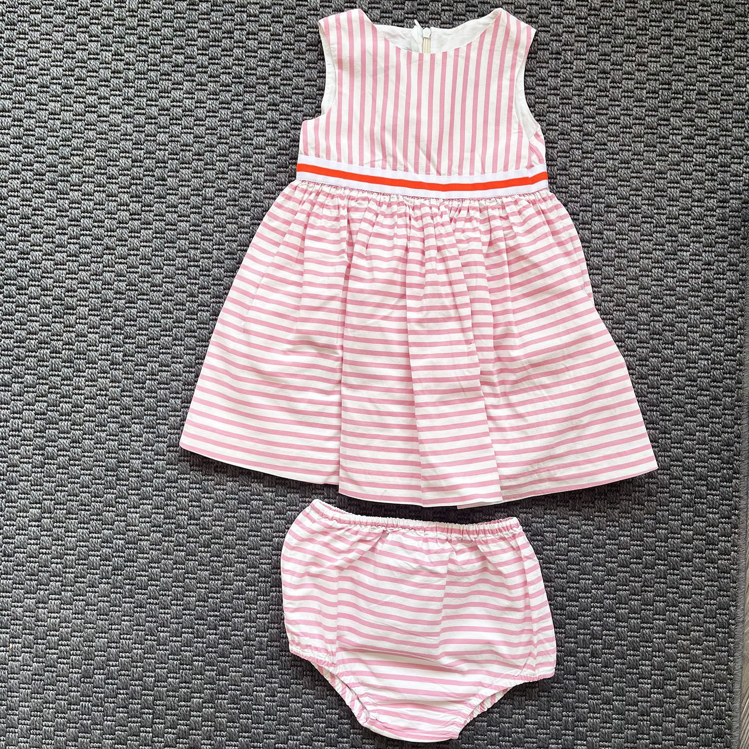 Jacadi Pembe Çizgili Elbise 3 yaş