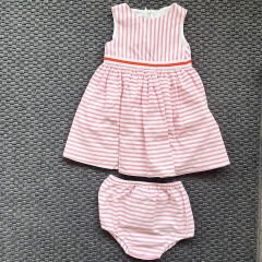 Jacadi Pembe Çizgili Elbise 3 yaş