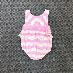 Jacadi Pembe Beyaz Çizgili Tulum 3 ay