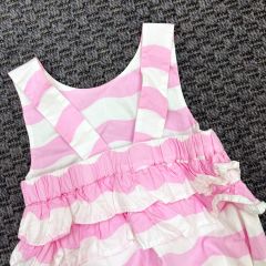 Jacadi Pembe Beyaz Çizgili Tulum 3 ay