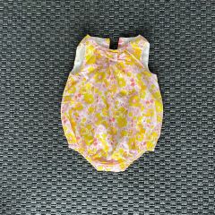 Jacadi Pembe Sarı Çiçekli Tulum 3 ay